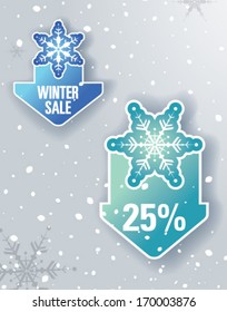 new year, winter sales discounts background