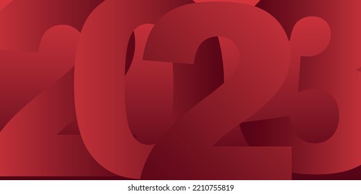new year won in the form of numbers 2023