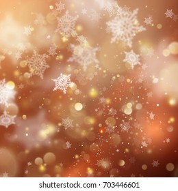 New year and Xmas gold dust. Christmas golden holiday glowing backdrop. And also includes EPS 10 vector