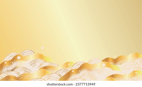 New Year New Year's card material background illustration