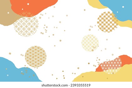 Ilustración de fondo del material de la tarjeta de Año Nuevo