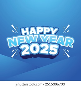 New Years 2025 Vector Design