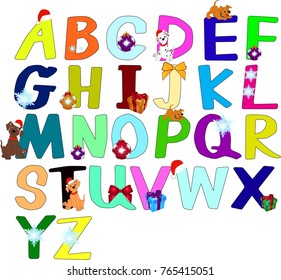 Abc Kids Funny Alphabet Vector Stock Vector (Royalty Free) 105518720