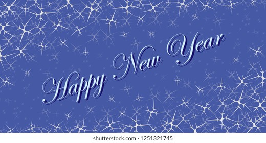 New Years background for cards. Vector graphics