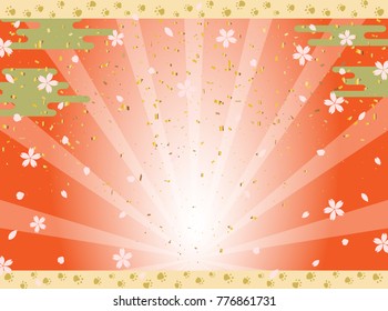 New Year's Background and Dog's Footprints