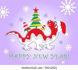 New year's background with Dragon 2012