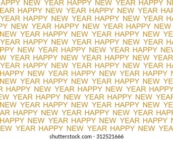 New Year's background with golden inscription happy new year