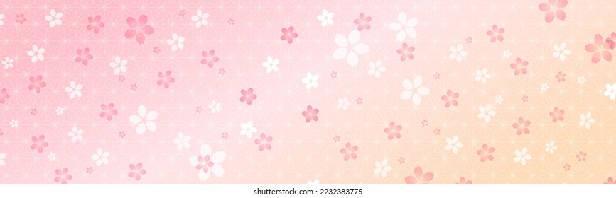 New Year's background illustration. A beautiful background with Japanese patterns.