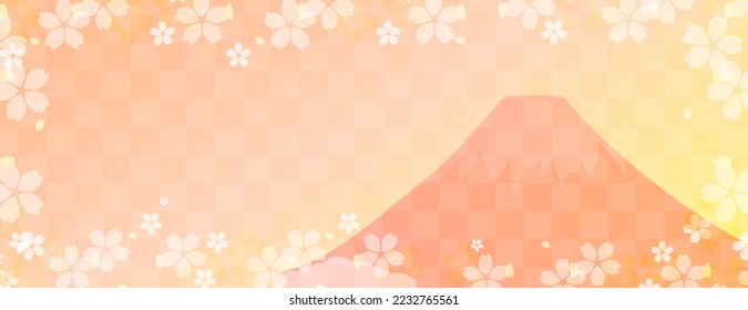 New Year's background illustration. A beautiful background with Japanese patterns.