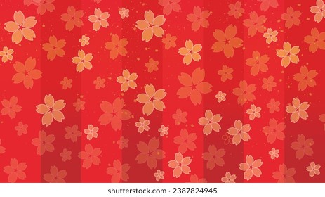 New Year's background illustration. A beautiful background with Japanese patterns.