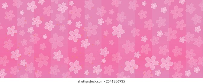 New Year's background illustration. A beautiful background with Japanese patterns.