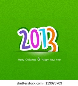 New Year's background with the numbers 2013