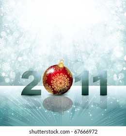 New Years background. Vector image.