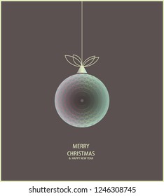 New Year's balls with a pattern
