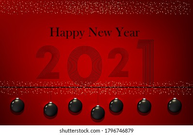 New year's banner. Happy new year 2021. abstract illustration.