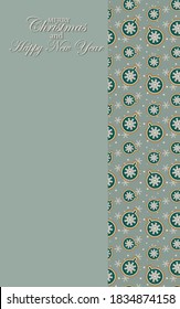 New year's banner, postcard with space for text