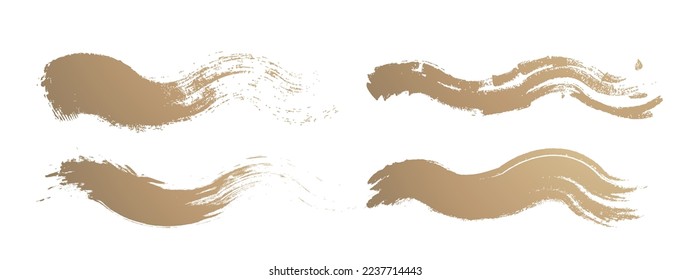 El hermoso patrón de brochas de Año Nuevo. líneas escritas a mano. trazo de pincel.