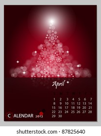 New Year's calendar 2012, April .