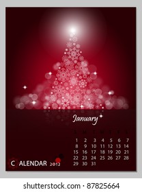 New Years Calendar 12 January Stock Vector Royalty Free Shutterstock