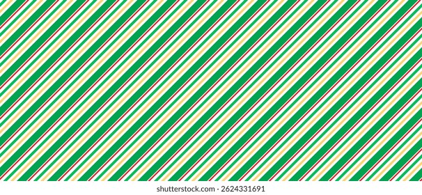 New Year's candy striped background. Ideal for packaging, cover design. Holiday background. Vector.
