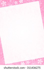 New Year's card cherry background