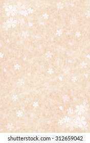 New Year's card cherry background