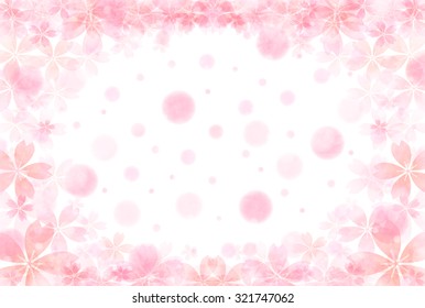 New Year's card cherry background