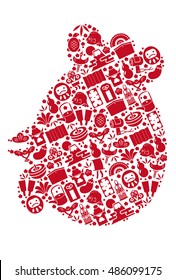 A New Year's card in a chicken year