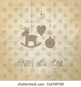 New year's card with copy space
