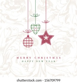 New year's card with copy space