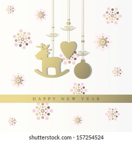 New year's card with copy space
