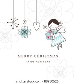 New year's card with copy space