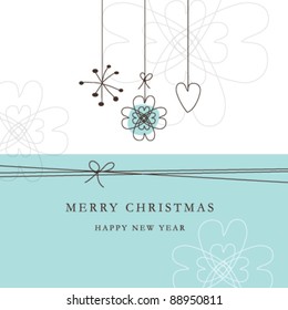 New year's card with copy space