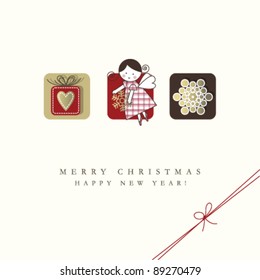 New year's card with copy space