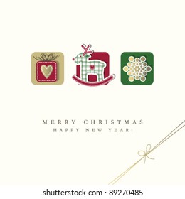 New year's card with copy space