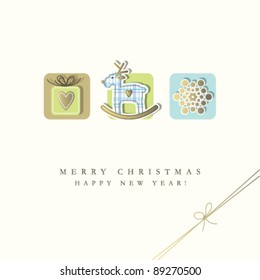 New year's card with copy space