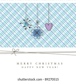 New year's card with copy space