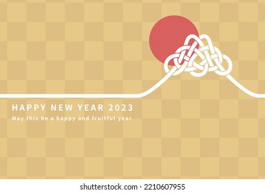 New Year's card illustration vector material