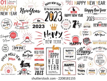New Year's Card Letter Design 2023