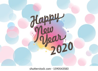 It's the New Year's card material of 2020/it's a pop, and the pretty design.