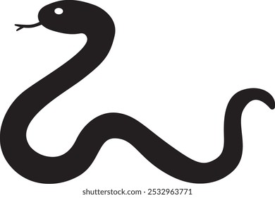 Material de la tarjeta del año Nuevo serpiente año serpiente ilustración silueta