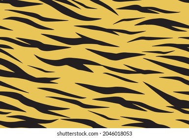 Material de la tarjeta de Año Nuevo con fondo de patrón tigre