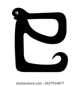 Letras de diseño de Año Nuevo Año de la Serpiente