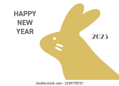 New Year's card for the year of the rabbit in 2023