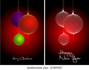 New year's and christmas card