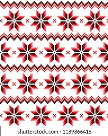 New Year's Christmas pattern pixel vector illustration