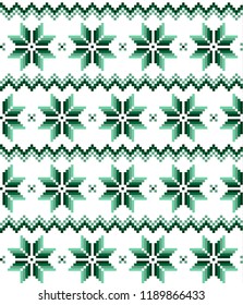 New Year's Christmas pattern pixel vector illustration
