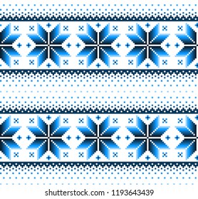 New Year's Christmas pattern pixel vector illustration