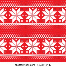 New Year's Christmas pattern pixel vector illustration