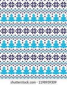 New Year's Christmas pattern pixel vector illustration